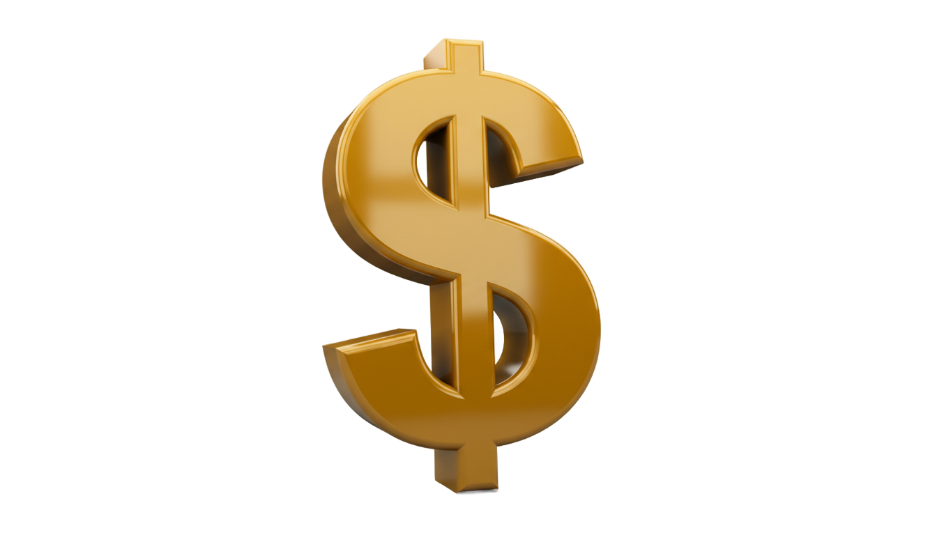 yellow dollar sign png PNG transparent background