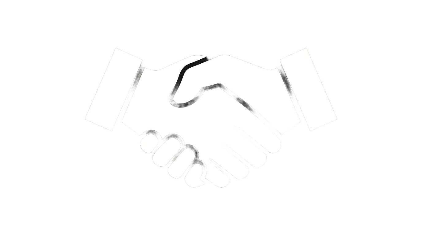 handshake icon white png PNG transparent background