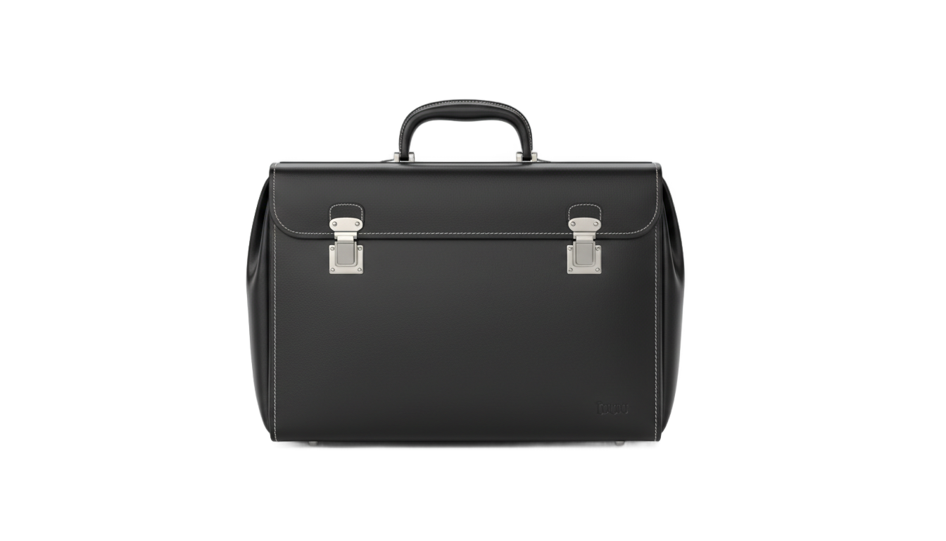 black briefcase png PNG transparent background