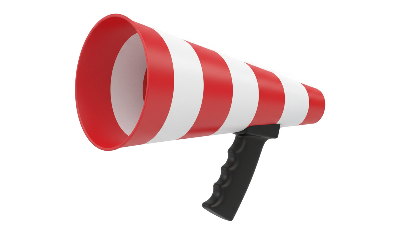 cheerleader megaphone png PNG transparent background