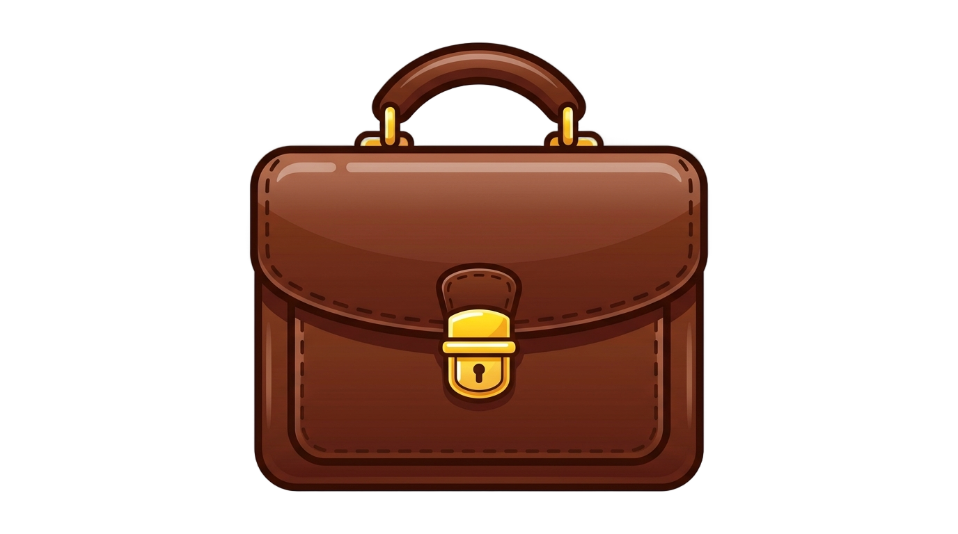 briefcase emoji png PNG transparent background