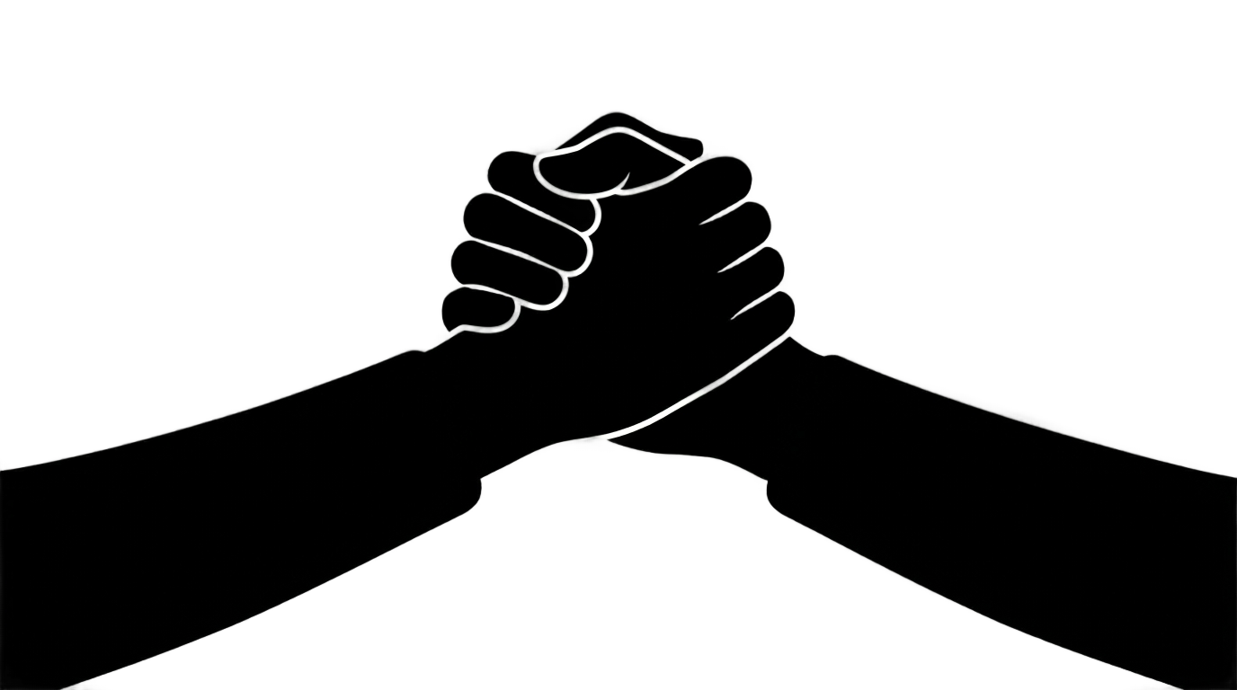 black handshake png PNG transparent background