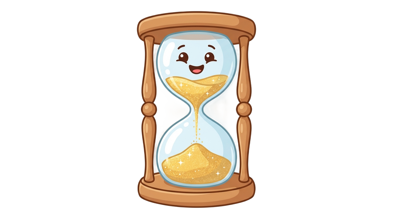 hourglass cartoon png PNG transparent background