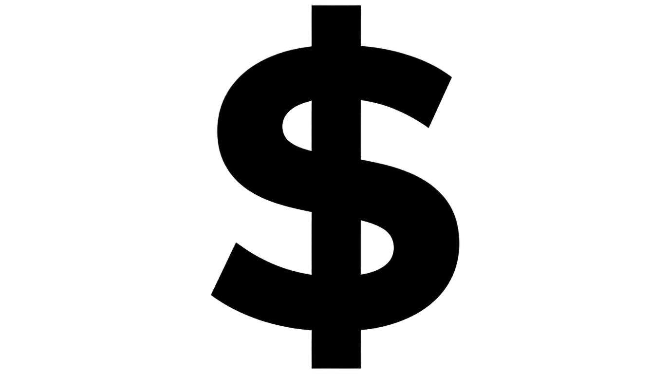 dollar sign silhouette png PNG transparent background