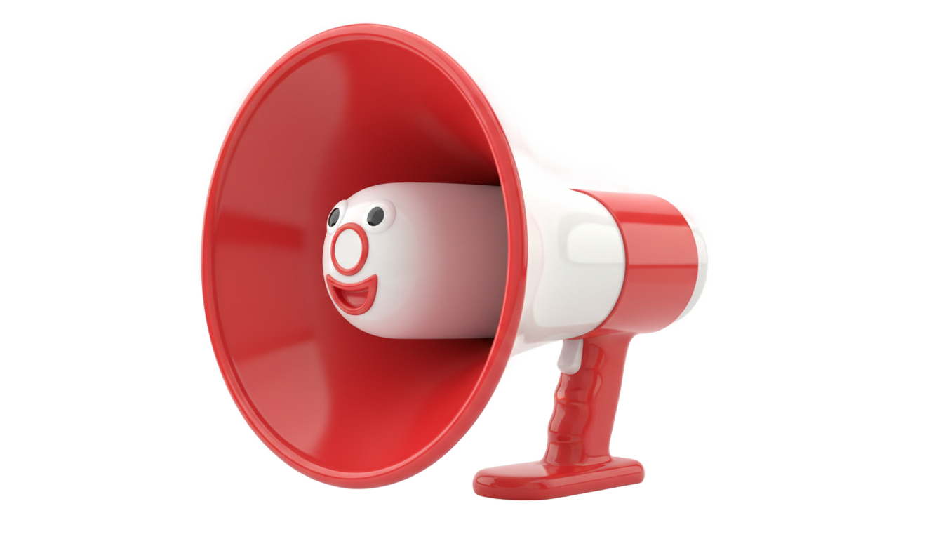 megaphone cartoon png PNG transparent background