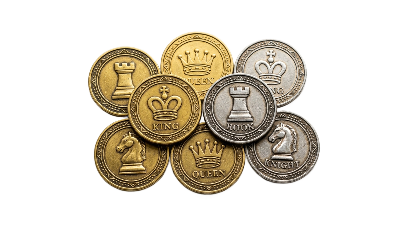 chess coins png PNG transparent background