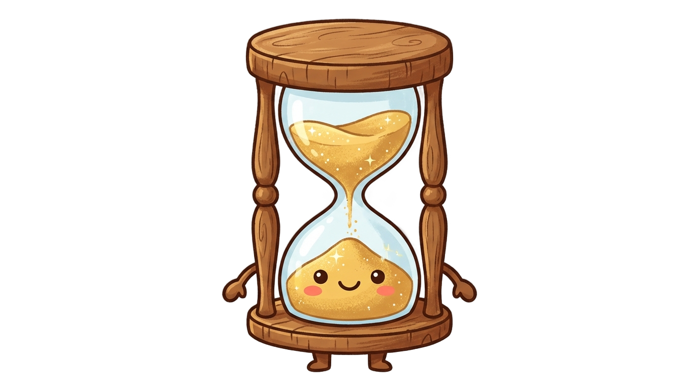 hourglass cartoon png PNG transparent background