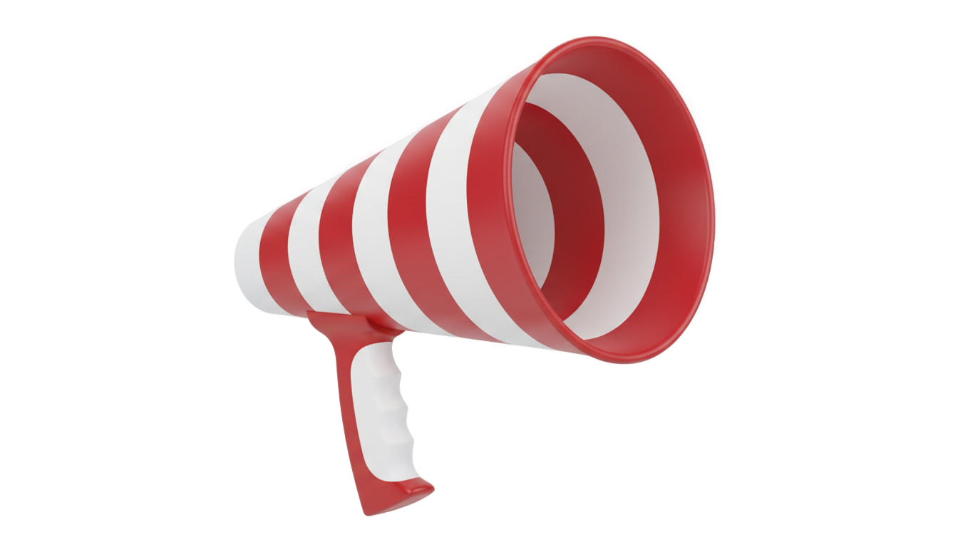 cheer megaphone png PNG transparent background