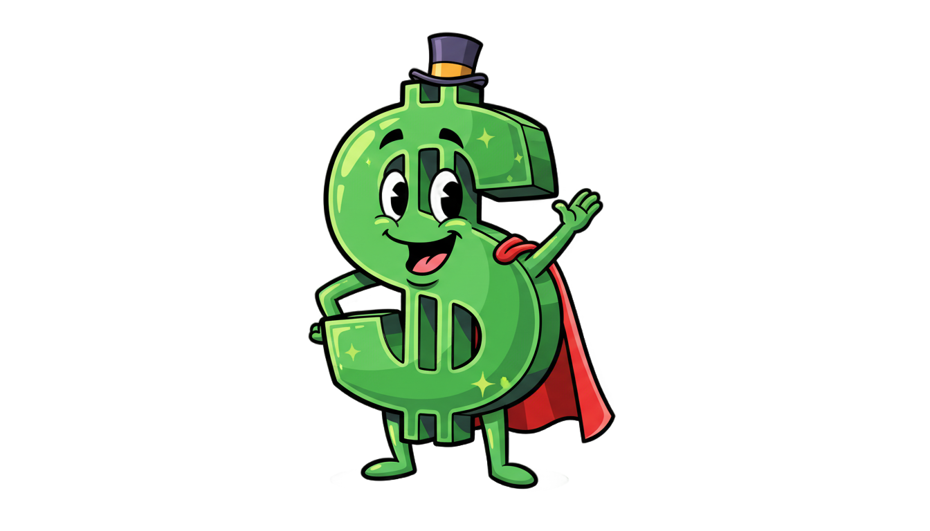 cartoon dollar sign png PNG transparent background