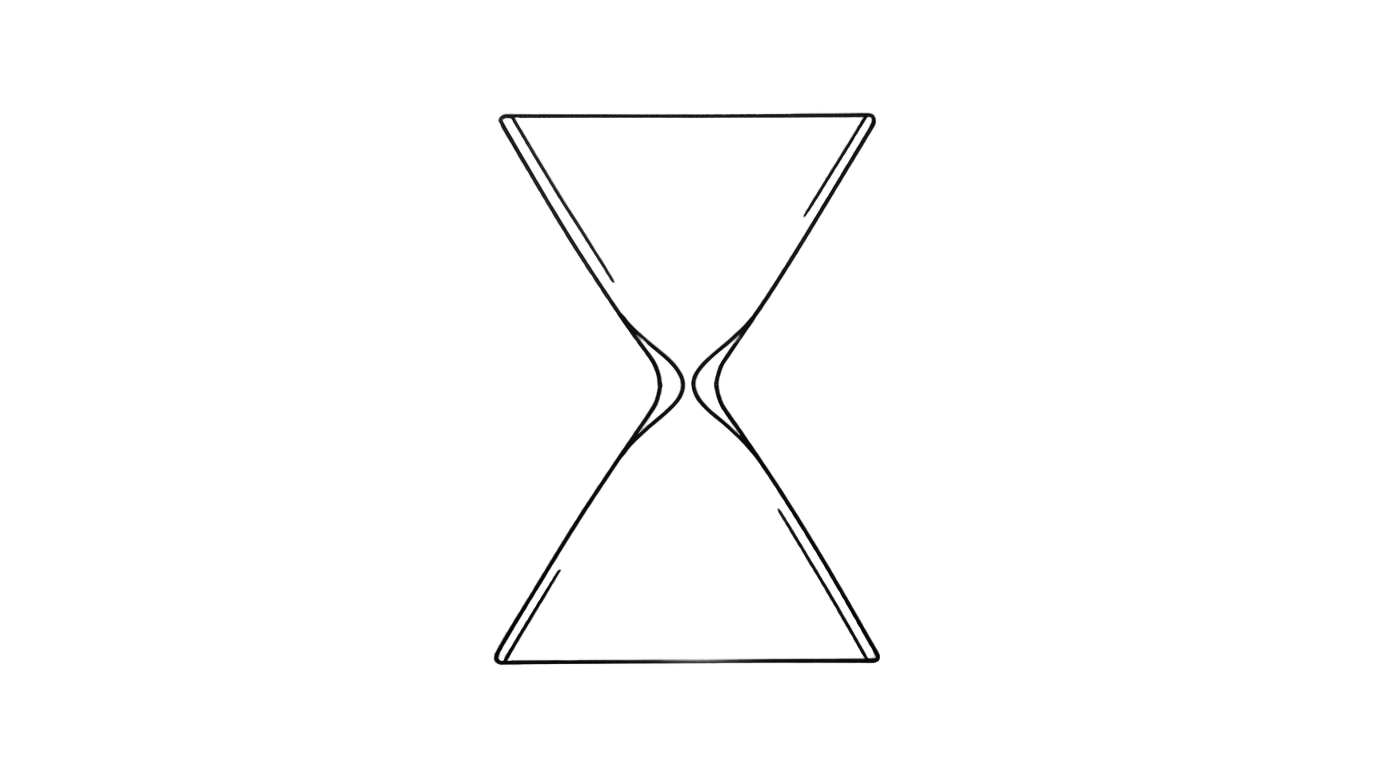 hourglass outline png PNG transparent background