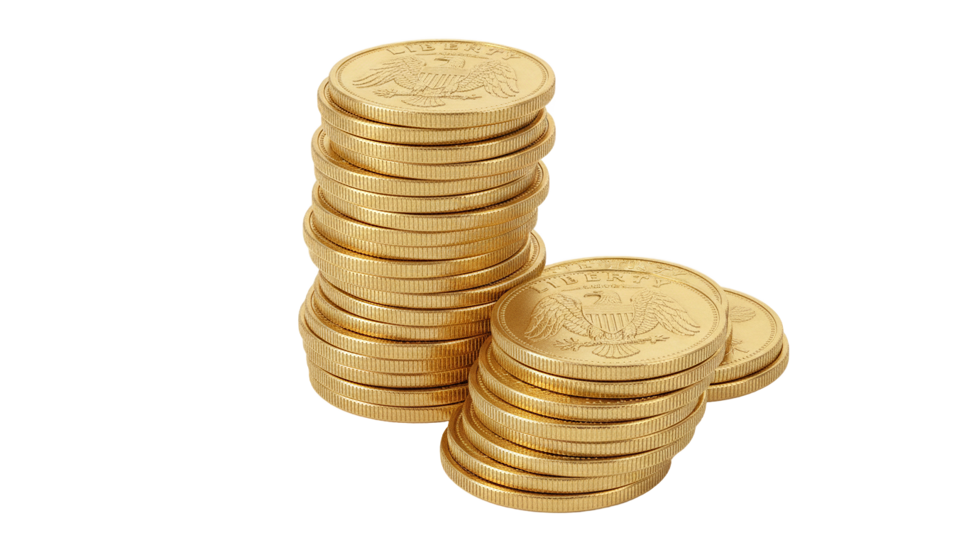 dollar coins png PNG transparent background