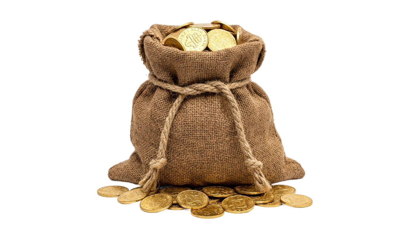 bag of coins clipart png PNG transparent background