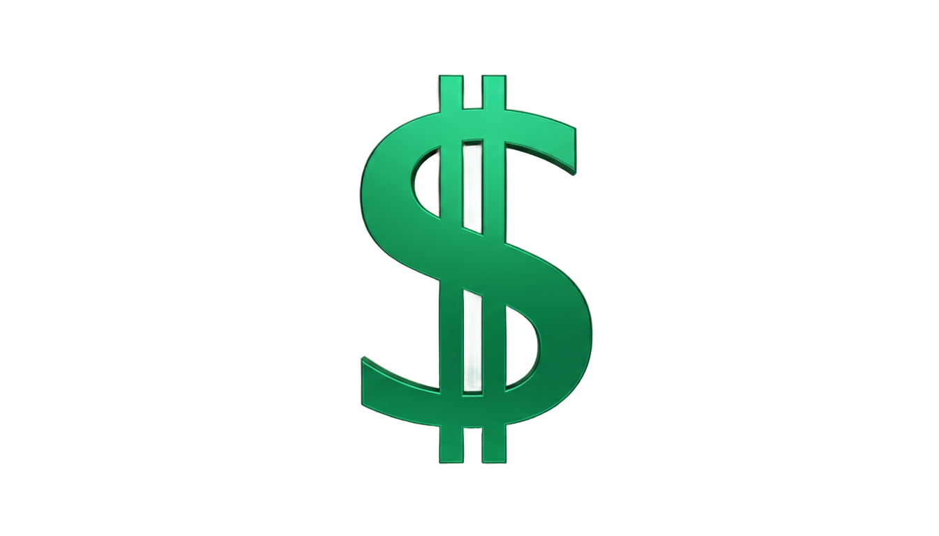 dollar sign icon png PNG transparent background