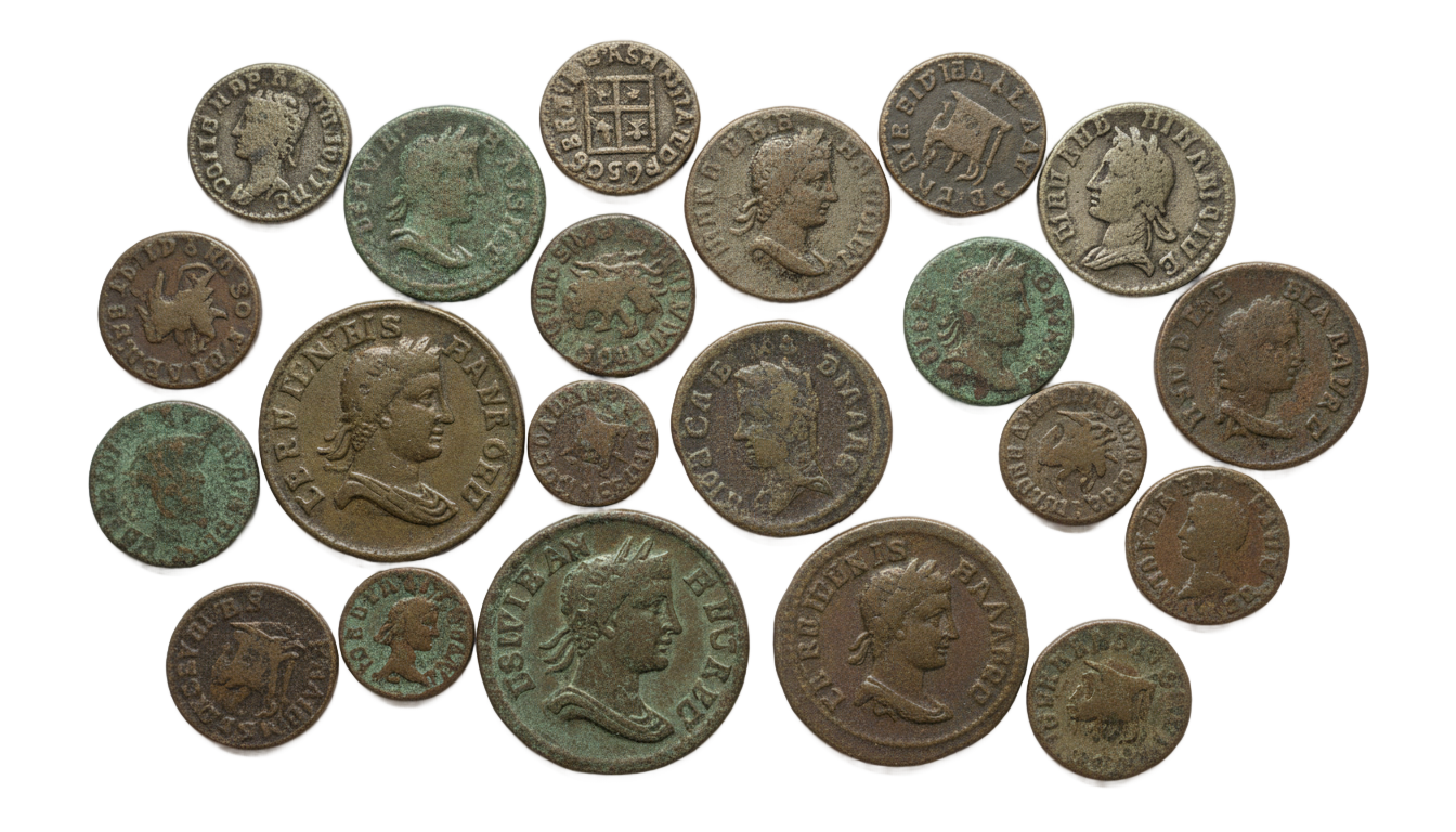 old coins png PNG transparent background