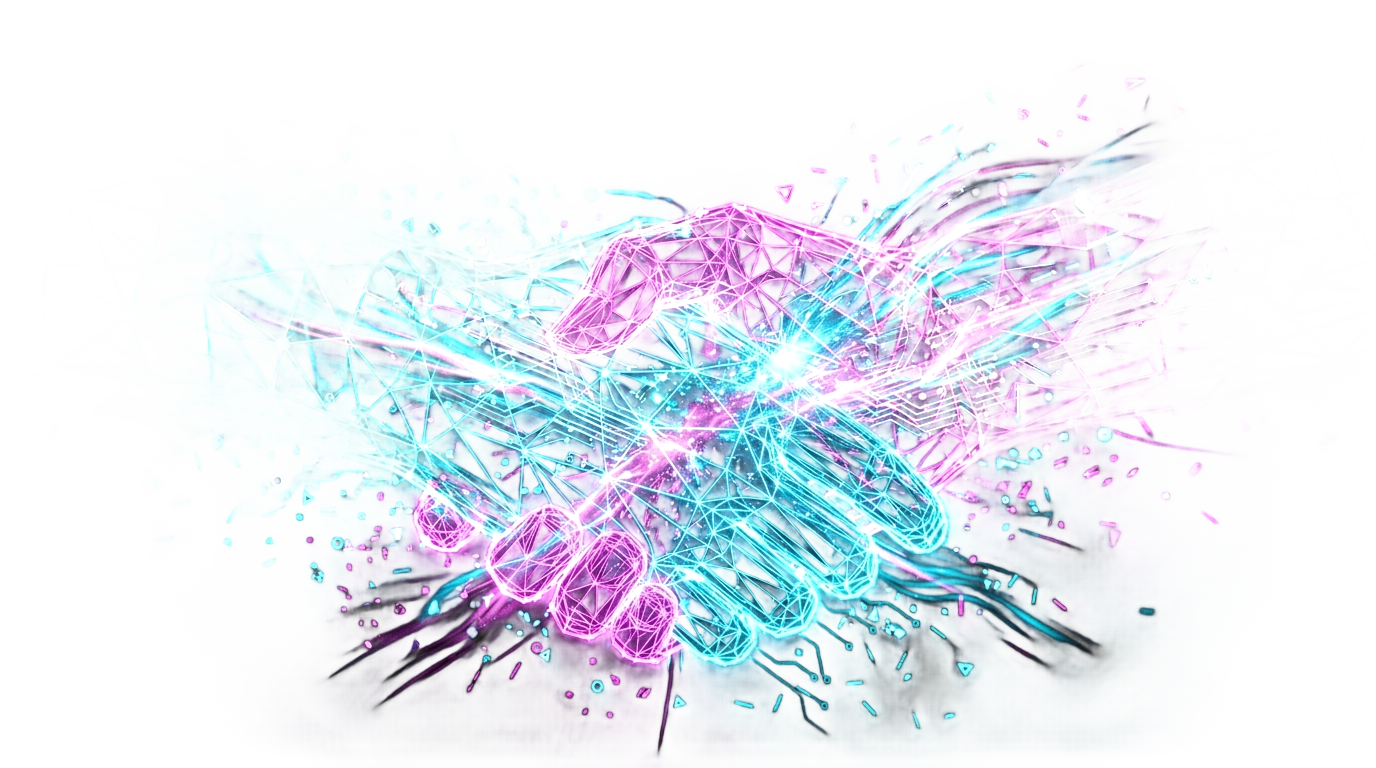 digital handshake png PNG transparent background