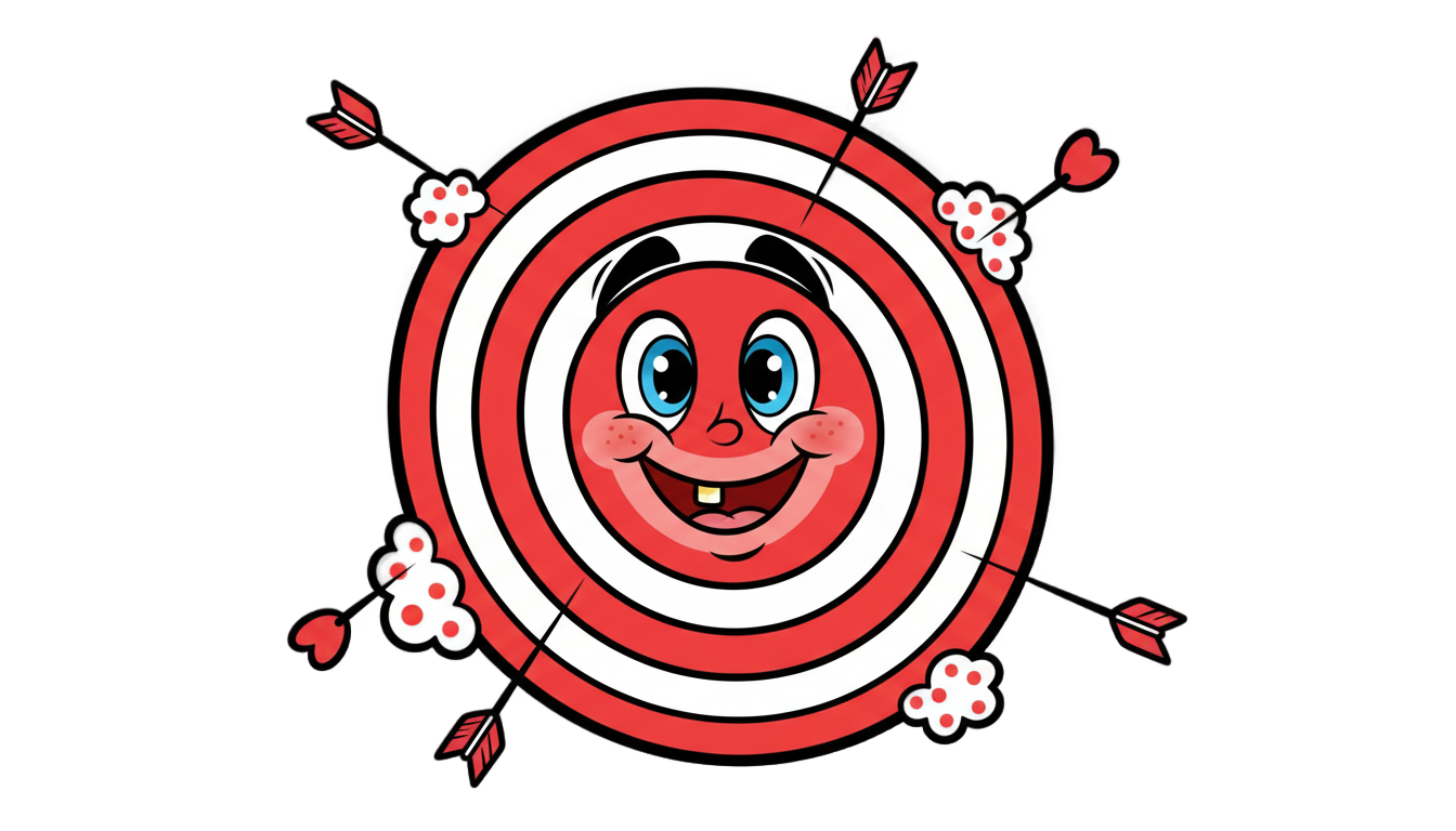 target cartoon png PNG transparent background