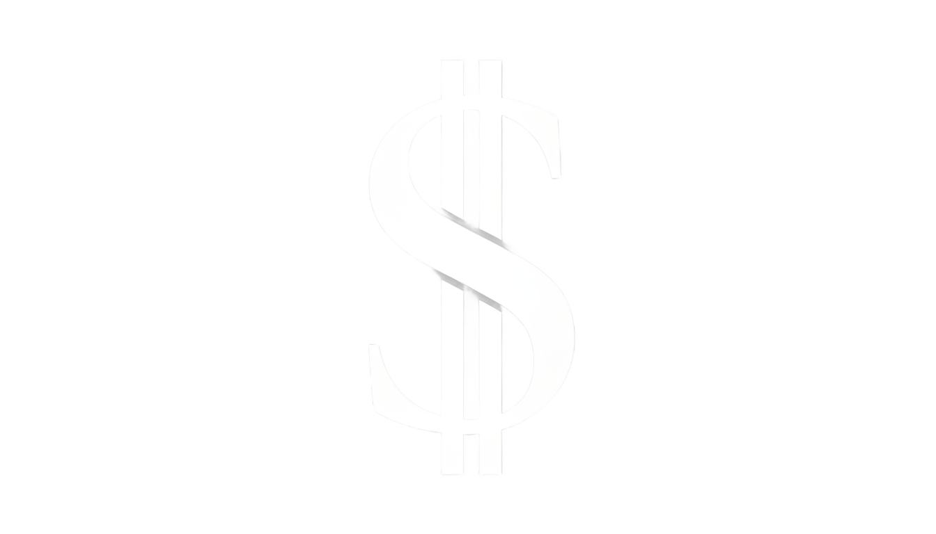 white dollar sign png PNG transparent background
