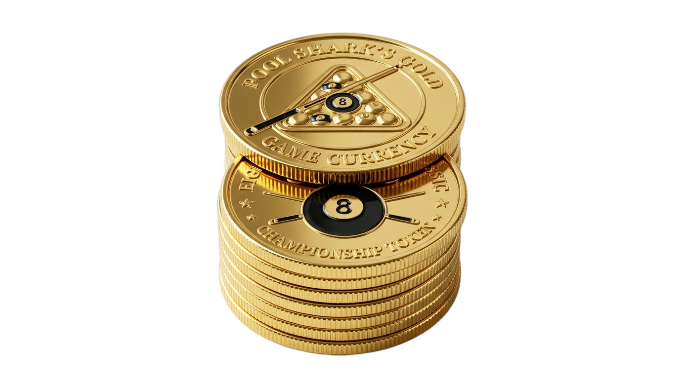 8 ball pool coins png PNG transparent background
