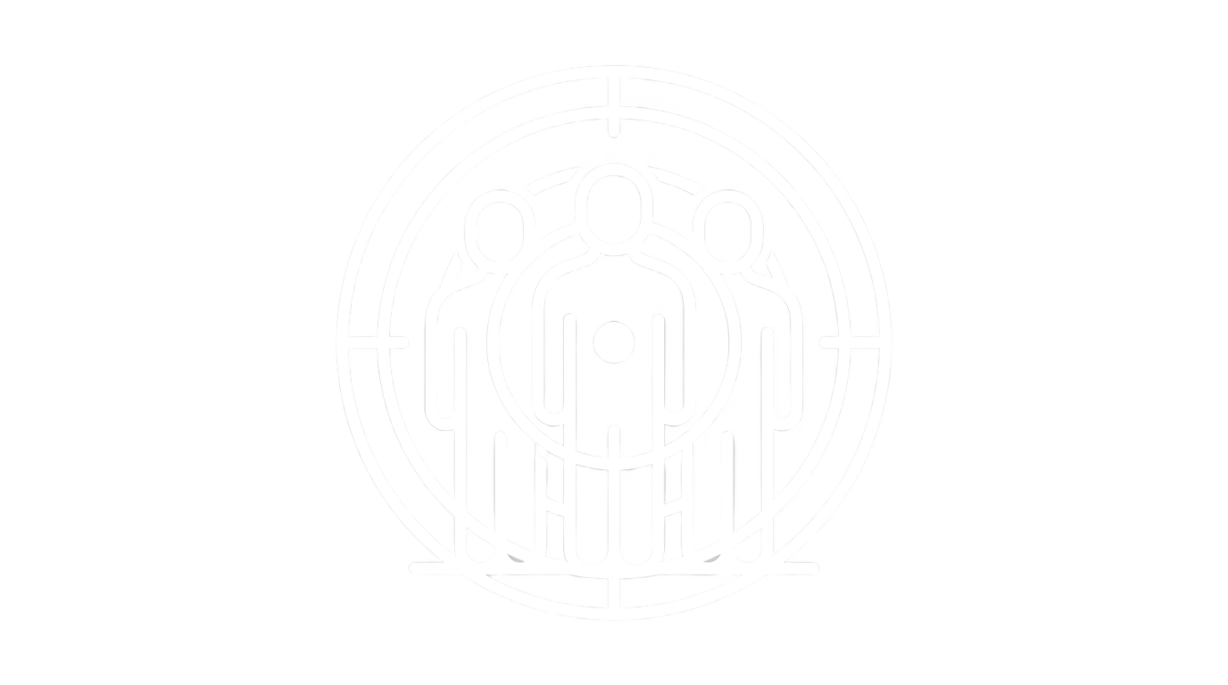 target audience icon white png PNG transparent background
