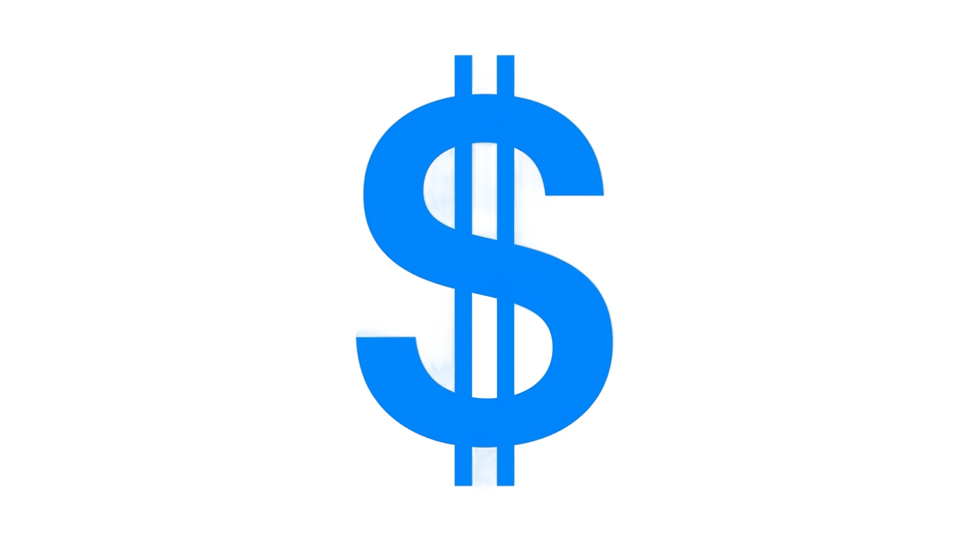 blue dollar sign png PNG transparent background