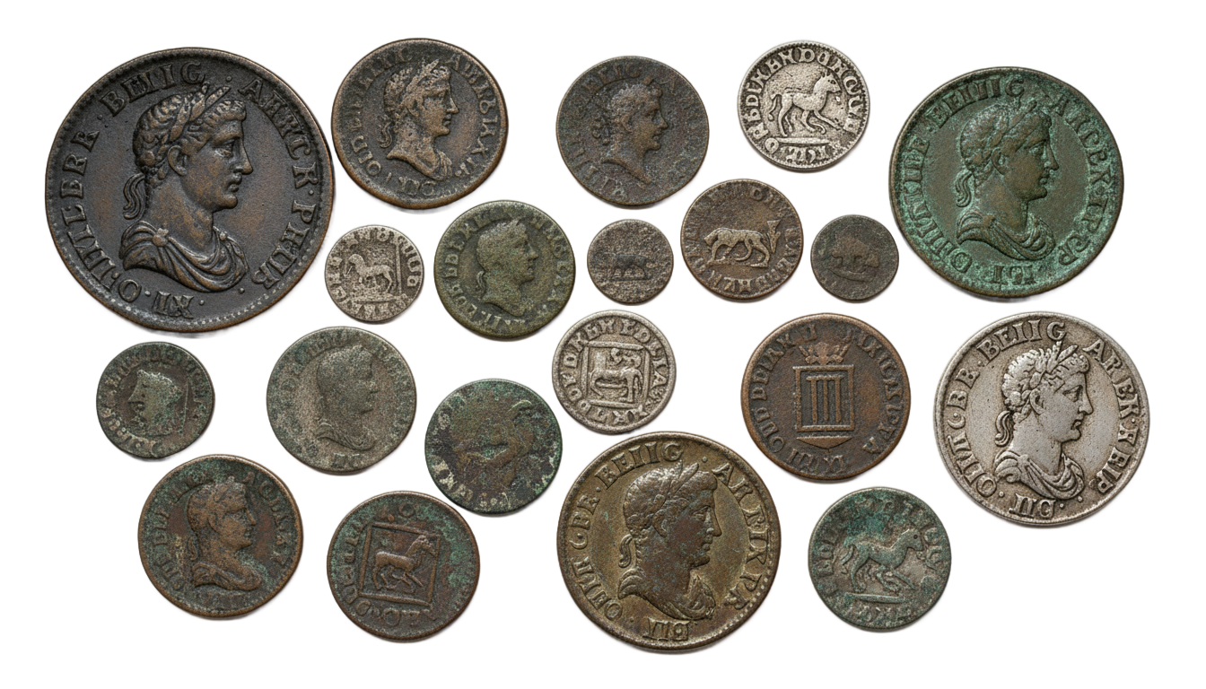 old coins png PNG transparent background