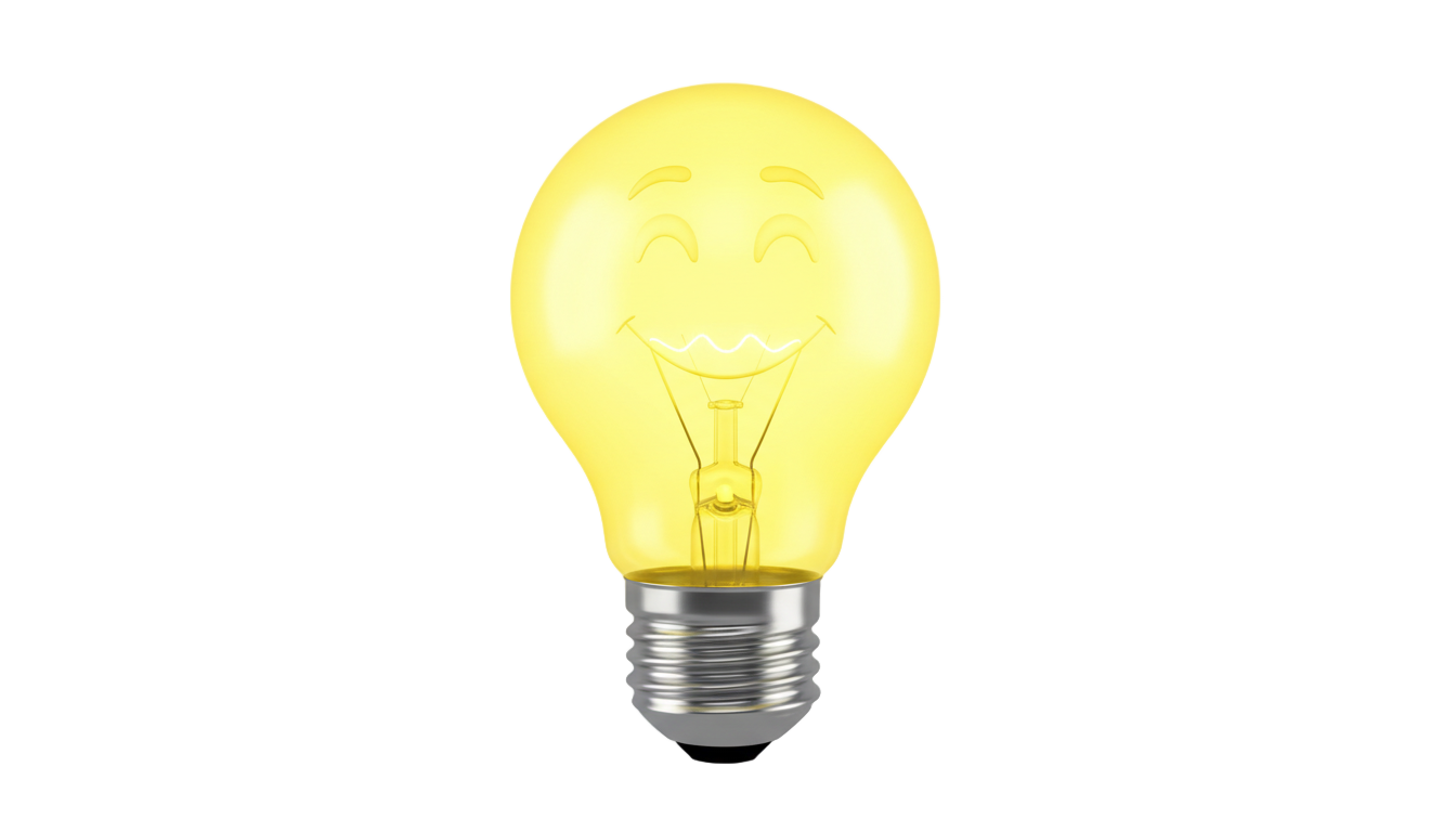 lightbulb cartoon png PNG transparent background