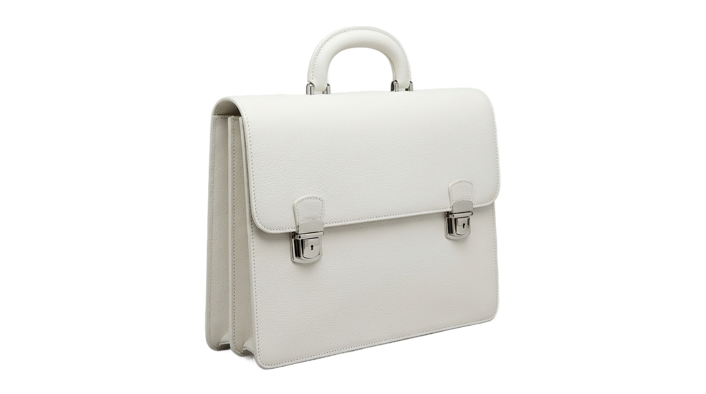 white briefcase png PNG transparent background