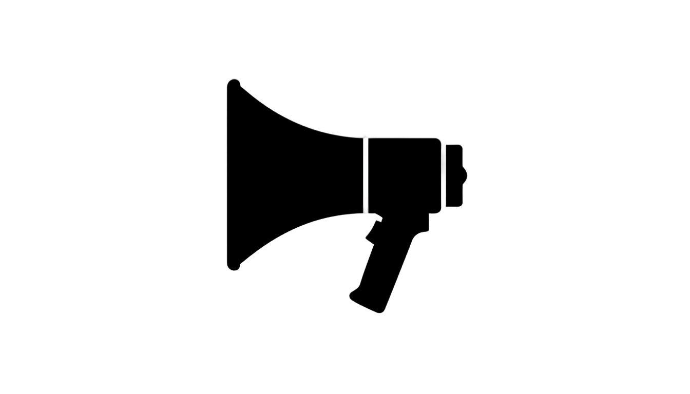 megaphone silhouette png PNG transparent background