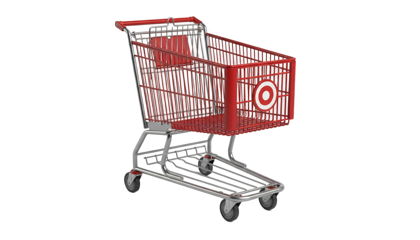 target shopping cart png PNG transparent background