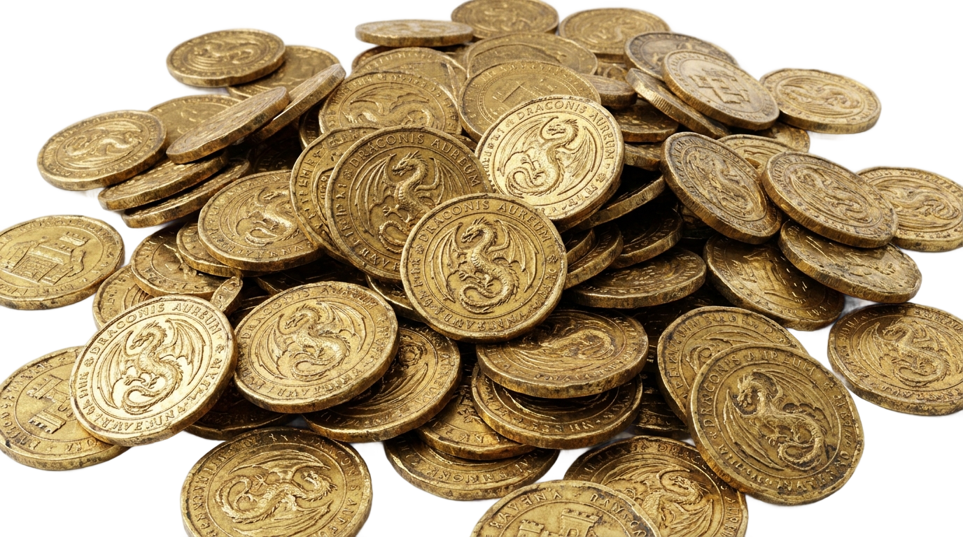 fantasy coins png PNG transparent background