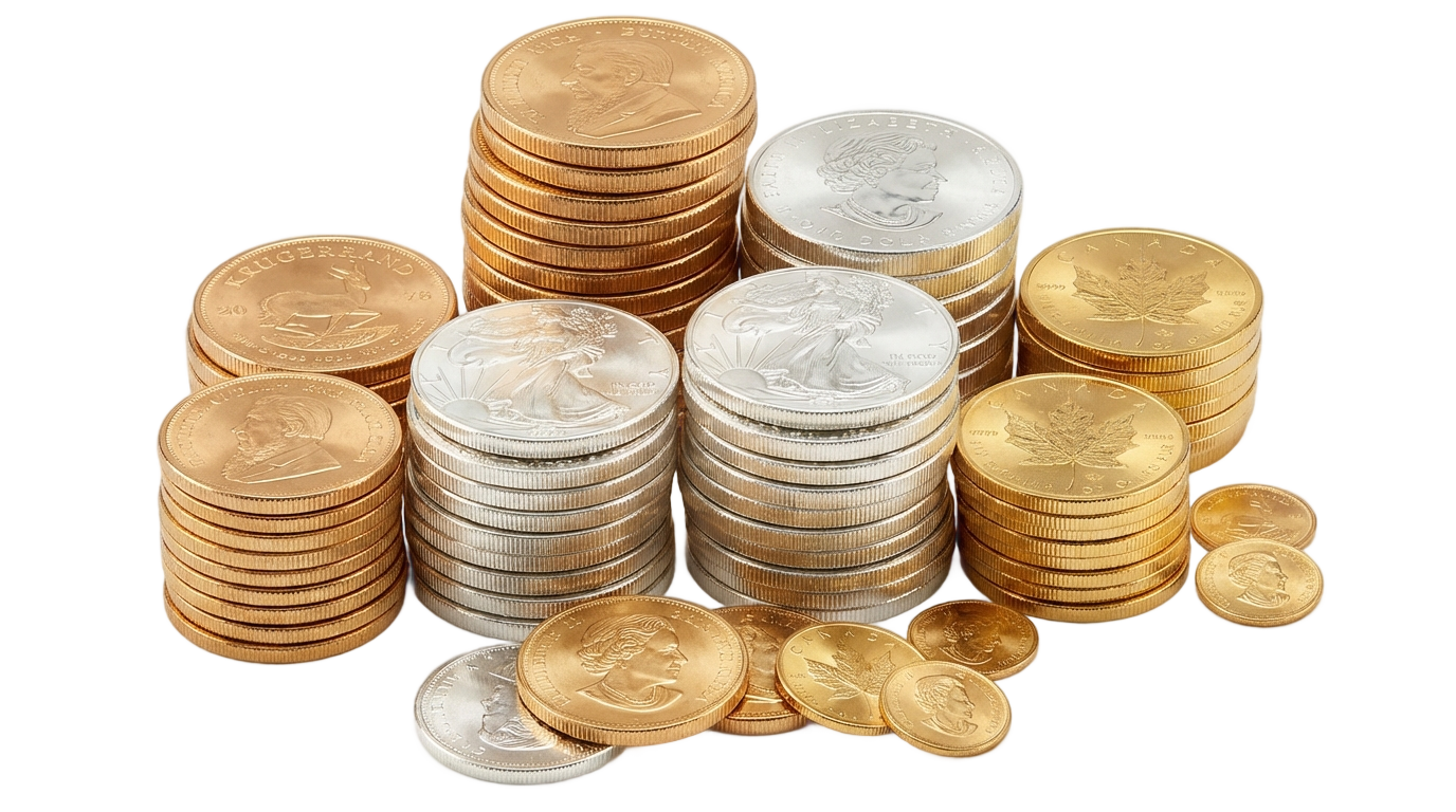 piles of coins png PNG transparent background