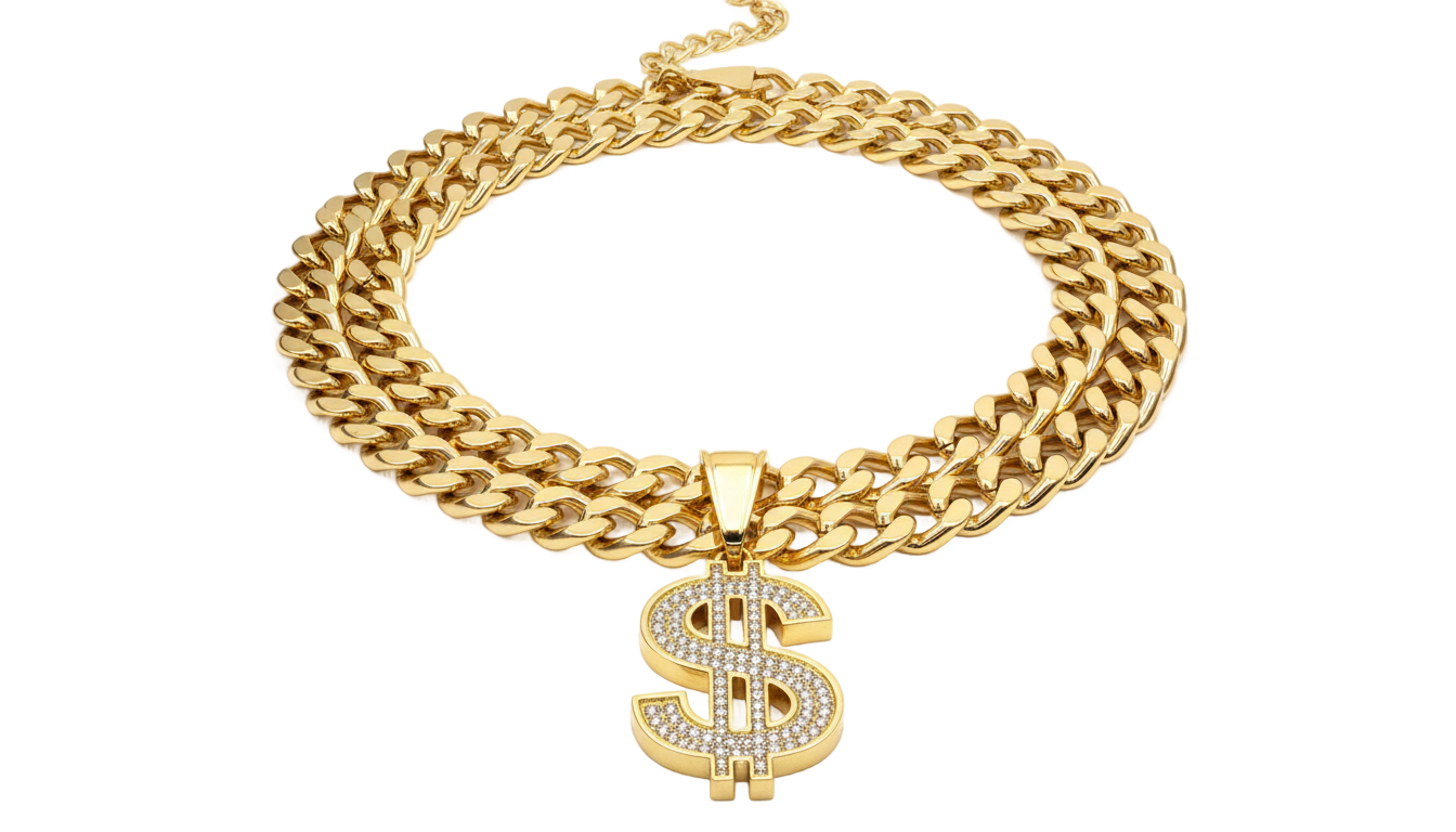 dollar sign chain png PNG transparent background