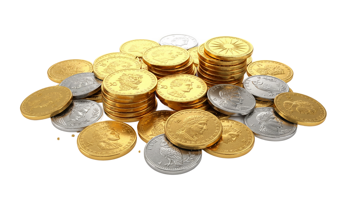 money coins png PNG transparent background
