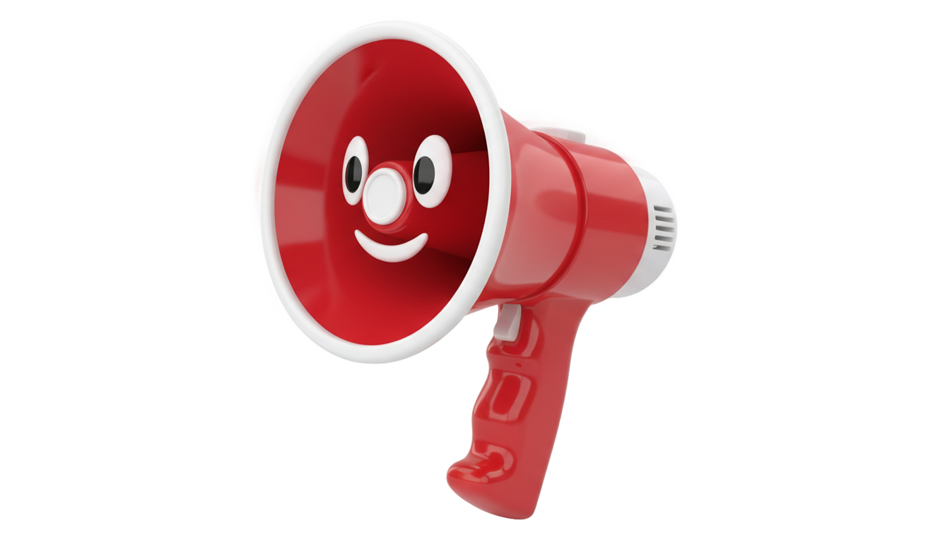 megaphone cartoon png PNG transparent background