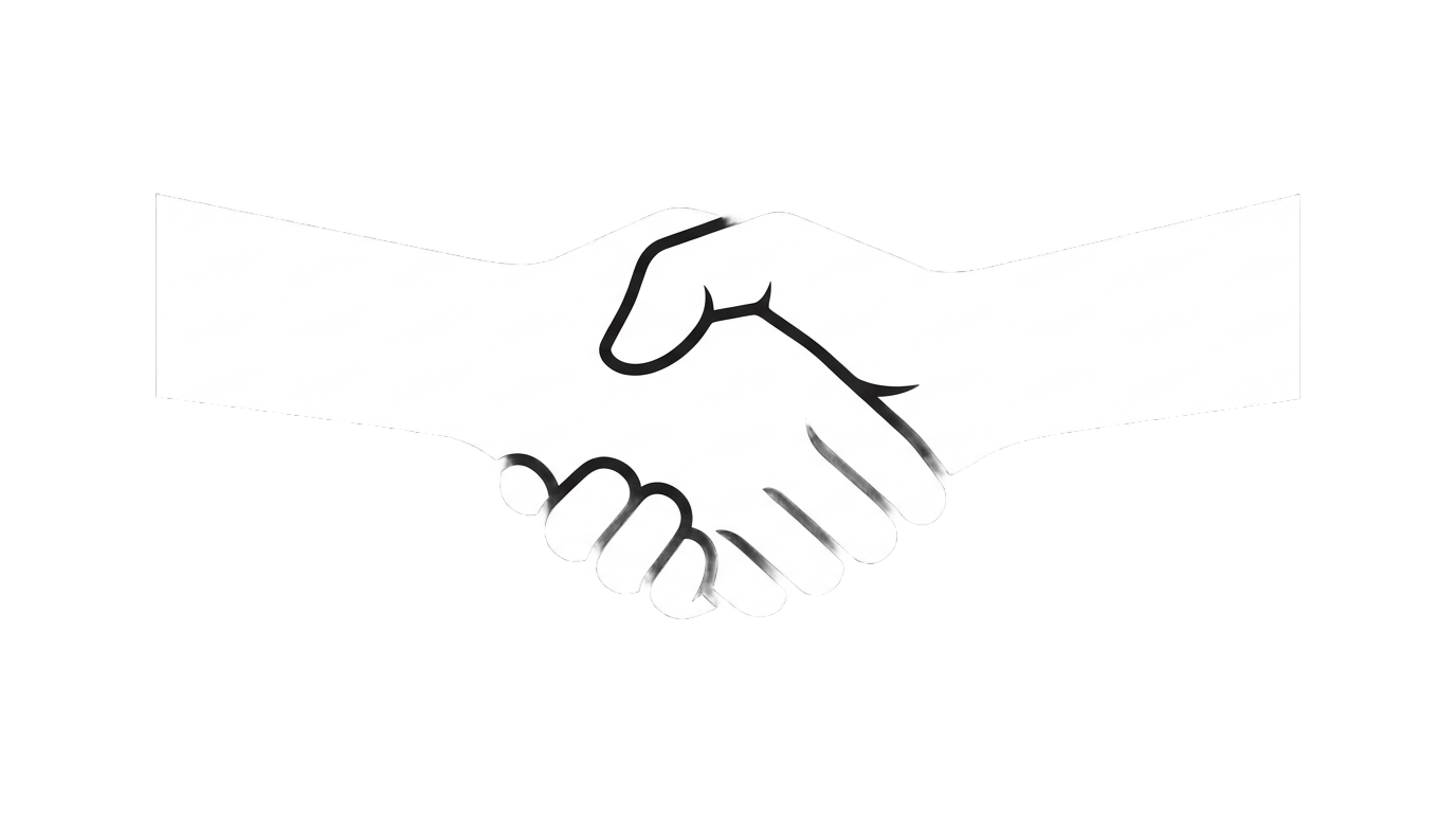 handshake icon white png PNG transparent background