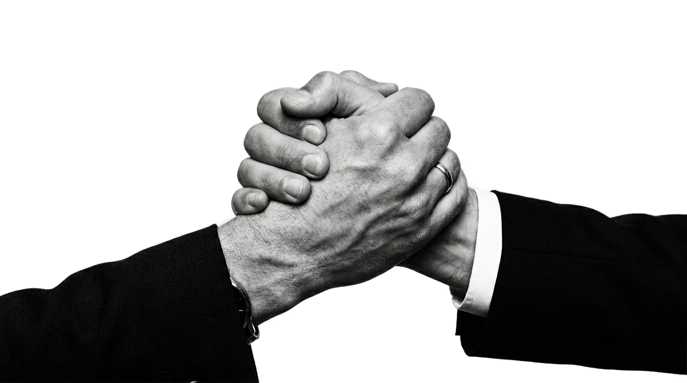 handshake png black and white PNG transparent background