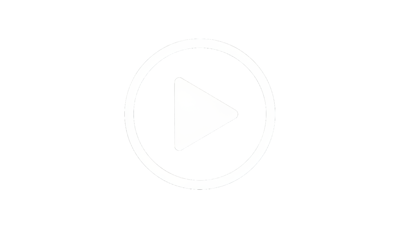 play button icon png white PNG transparent background