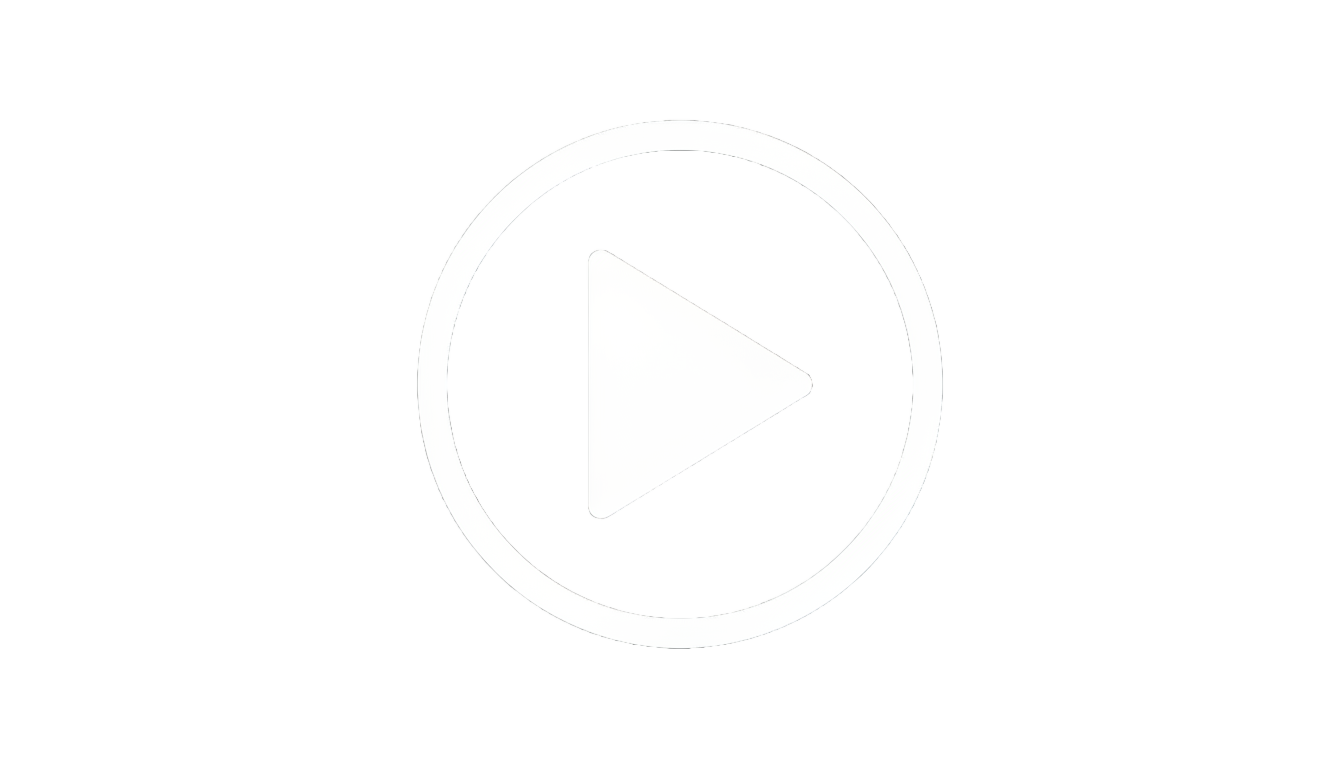 play button icon png white PNG transparent background