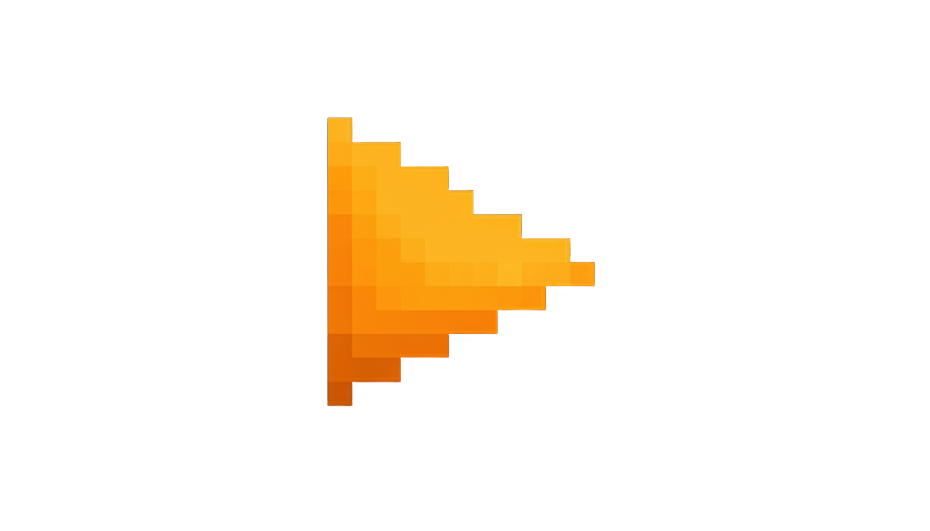 play button pixel art png PNG transparent background