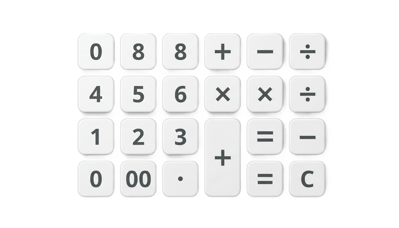 calculator button icons png PNG transparent background