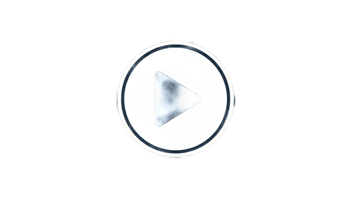 white video play button png PNG transparent background
