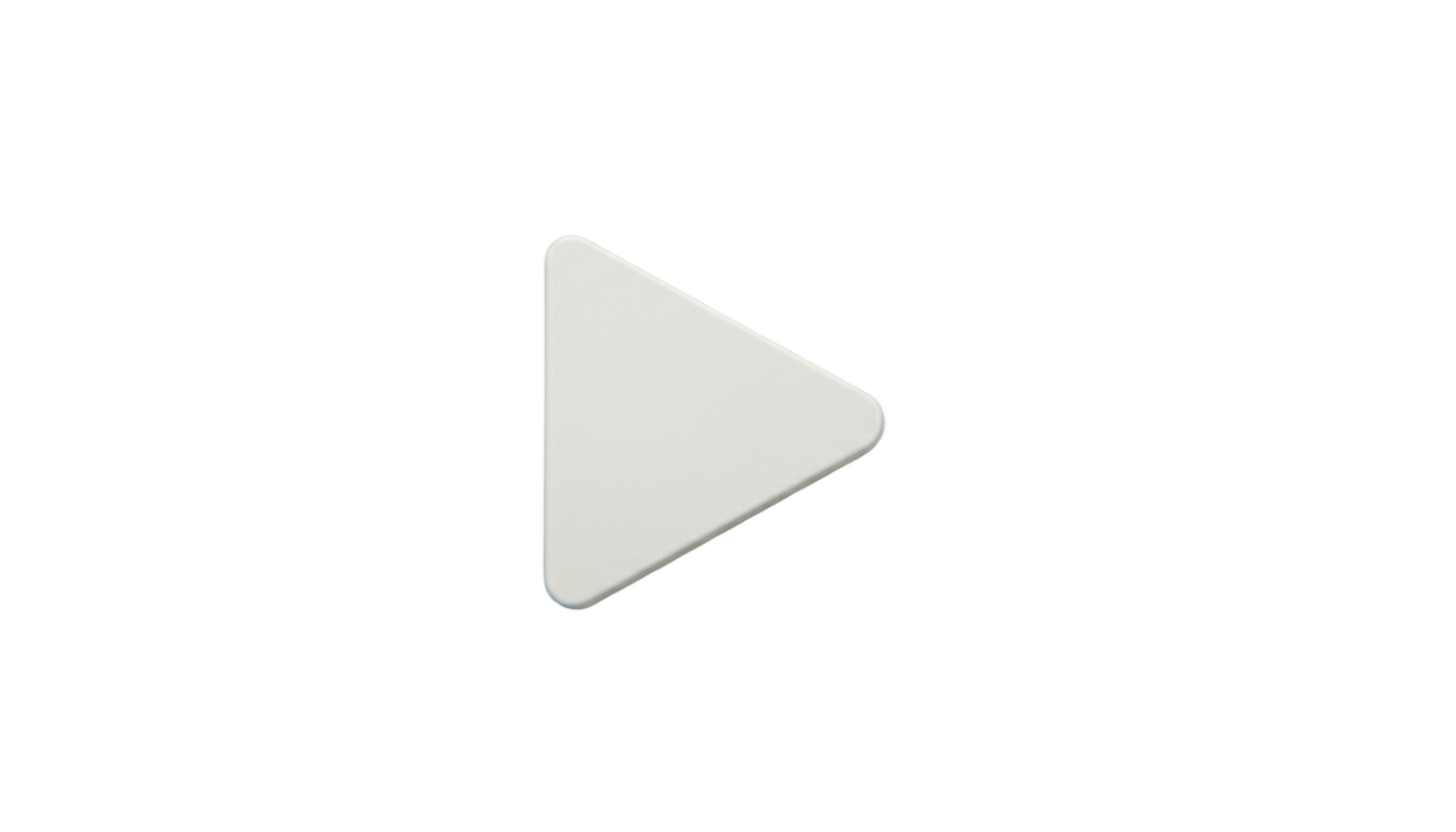 white vhs play button png PNG transparent background