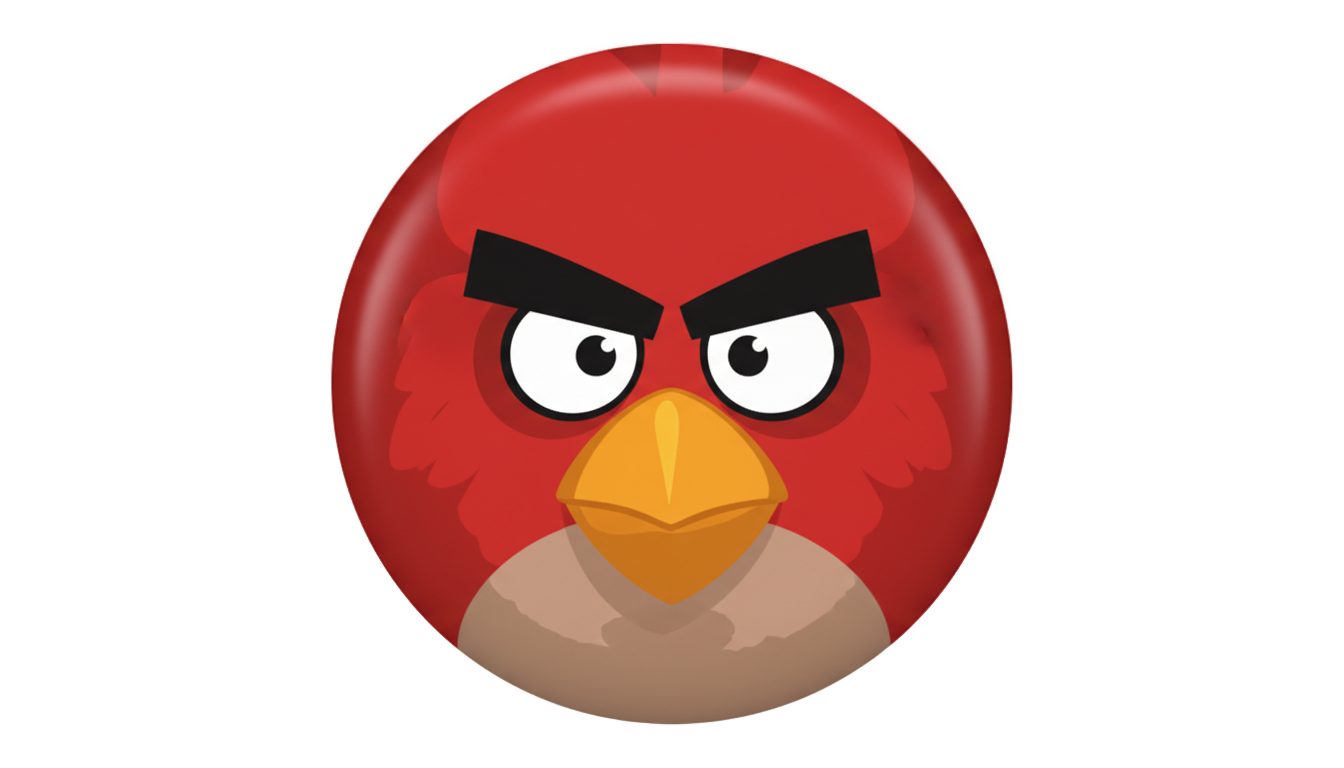 angry birds play button png PNG transparent background
