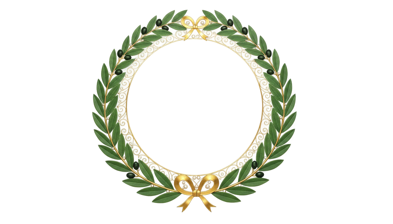 laurel wreath logo png PNG transparent background