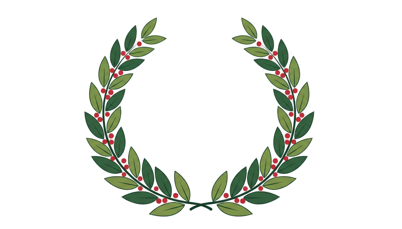 laurel wreath vector png PNG transparent background