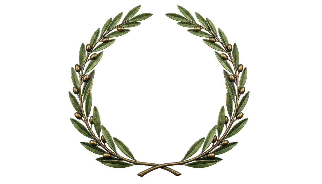 laurel wreath logo png PNG transparent background