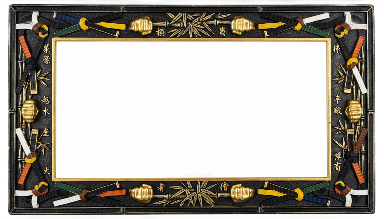 karate certificate border png PNG transparent background