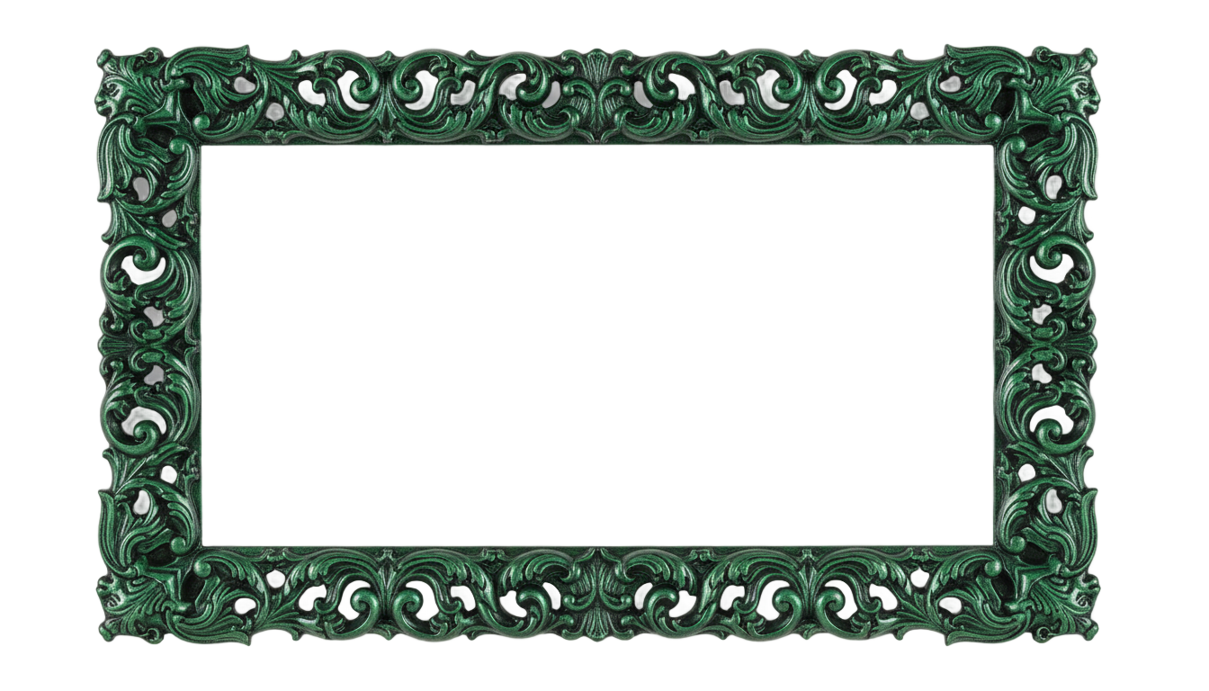 green certificate border png PNG transparent background
