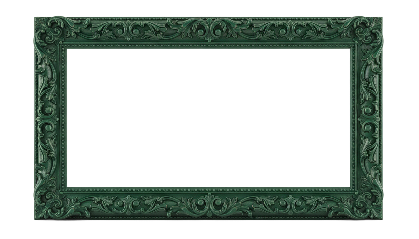 green certificate border png PNG transparent background