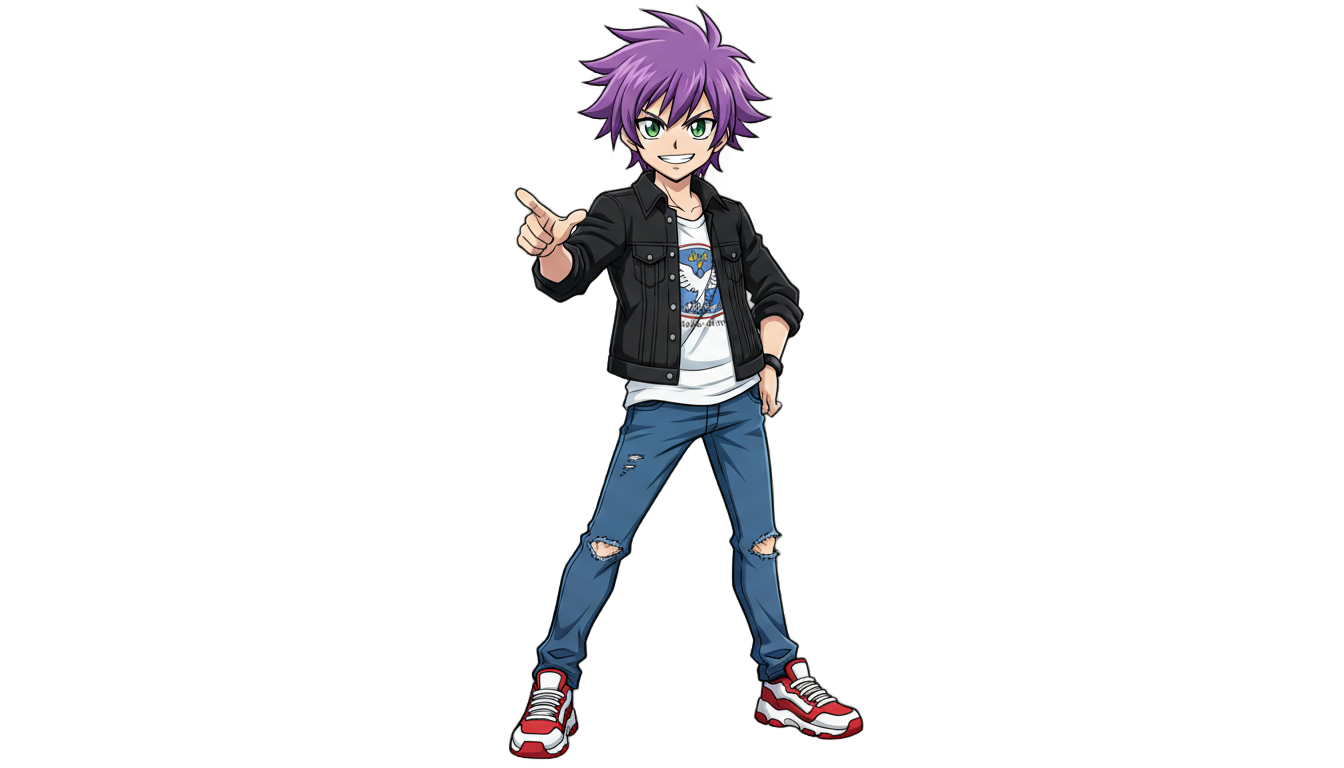male anime character png PNG transparent background